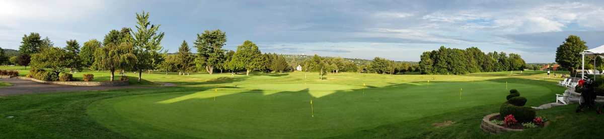 Panoramic view of golf course